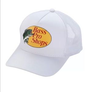Brand New - Bass Pro Shops Trucker Hat - White ** SHIPS WITHIN 24 HOURS **